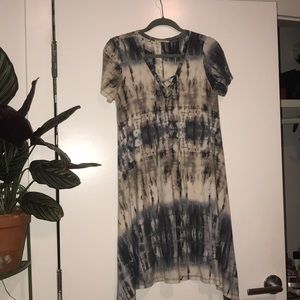 Tie dye soft jersey t-shirt dress